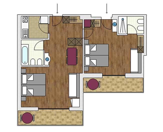 Two-room apartment Family