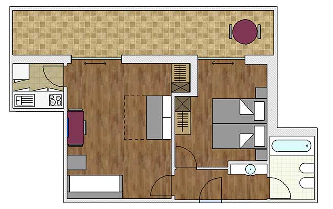 Two-room apartment Suite