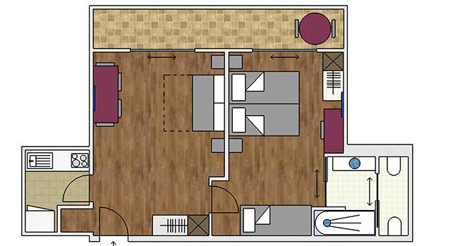 Two-room apartment Suite